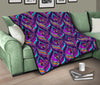 Bohemian Purple Pattern Print Quilt-grizzshop