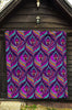 Bohemian Purple Pattern Print Quilt-grizzshop