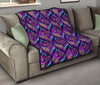 Bohemian Purple Pattern Print Quilt-grizzshop