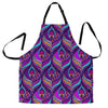 Bohemian Purple Pattern Print Women's Apron-grizzshop