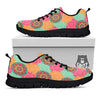 Bohemian Sangria Mandala Print Pattern Black Sneaker-grizzshop