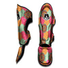 Bohemian Sangria Mandala Print Pattern Muay Thai Shin Guards-grizzshop