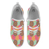 Bohemian Sangria Mandala Print Pattern White Athletic Shoes-grizzshop