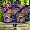 Bohemian Tiger Pattern Print Hooded Blanket-grizzshop