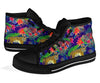 Bohemian Tiger Pattern Print Men Women's High Top Shoes-grizzshop