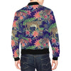 Bohemian Tiger Pattern Print Men's Bomber Jacket-grizzshop