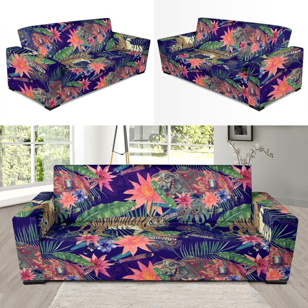 Bohemian Tiger Pattern Print Sofa Covers-grizzshop