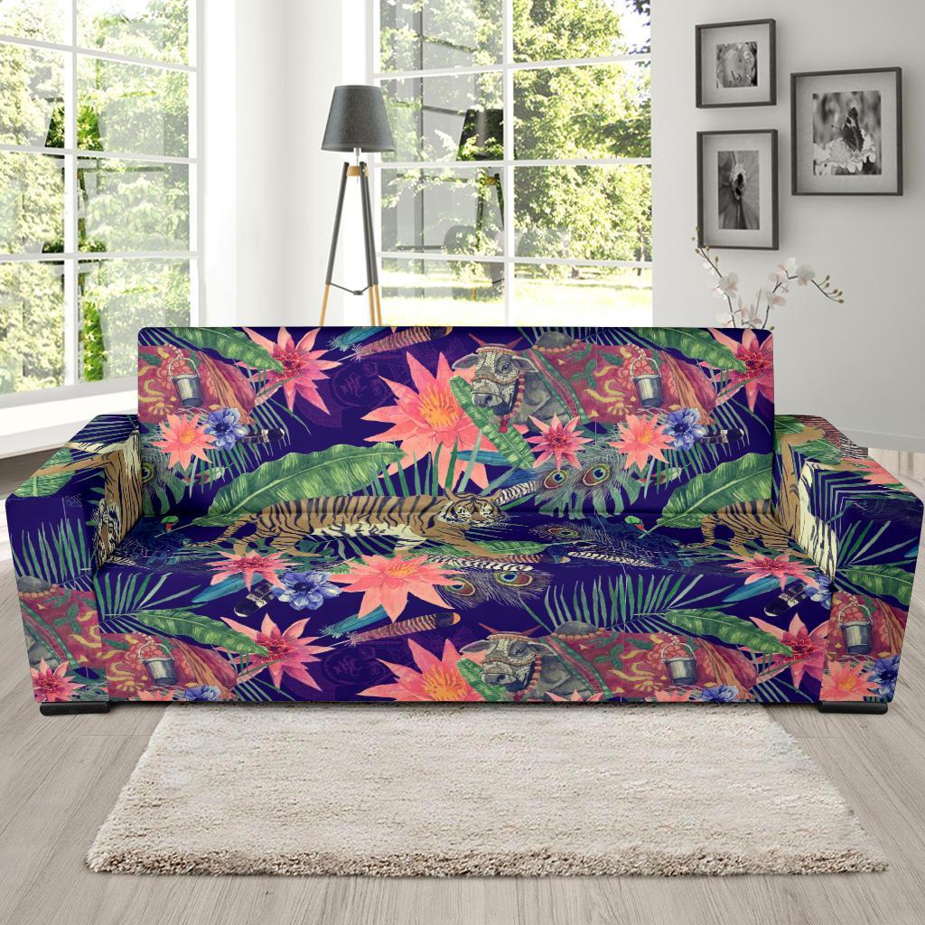 Bohemian Tiger Pattern Print Sofa Covers-grizzshop