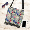 Bohemian White Tiger Pattern Print Crossbody Bags-grizzshop