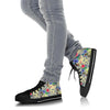 Bohemian White Tiger Pattern Print Men Women's High Top Shoes-grizzshop