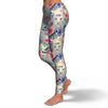 Bohemian White Tiger Pattern Print Pattern Women Leggings-grizzshop