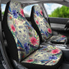 Bohemian White Tiger Pattern Print Universal Fit Car Seat Cover-grizzshop