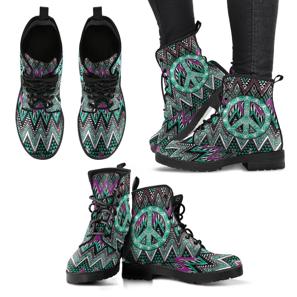 Boho Peace Women's Leather Boots-grizzshop