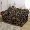 Boho Peacock Dream Catcher Feather Loveseat Cover-grizzshop