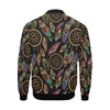 Boho Peacock Dream Catcher Feather Pattern Print Men's Bomber Jacket-grizzshop