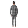 Boho Tribal White And Black Print Men's Pajamas-grizzshop