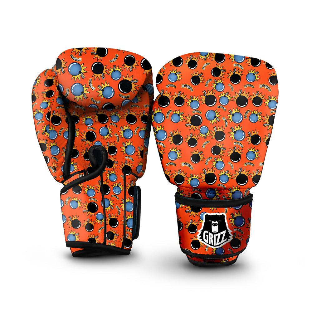 Bomb Bamm Print Pattern Boxing Gloves-grizzshop
