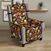 Bomb Boom Comic Graffiti Print Pattern Armchair Protector-grizzshop