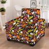 Bomb Boom Comic Graffiti Print Pattern Armchair Slipcover-grizzshop