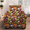 Bomb Boom Comic Graffiti Print Pattern Armchair Slipcover-grizzshop