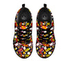 Bomb Boom Comic Graffiti Print Pattern Black Sneaker-grizzshop