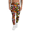 Bomb Boom Comic Graffiti Print Pattern Men's Leggings-grizzshop