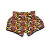 Bomb Boom Comic Graffiti Print Pattern Muay Thai Boxing Shorts-grizzshop