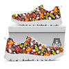 Bomb Boom Comic Graffiti Print Pattern White Sneaker-grizzshop