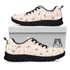 Bone And Jack Russell Terrier Print Pattern Black Sneaker-grizzshop