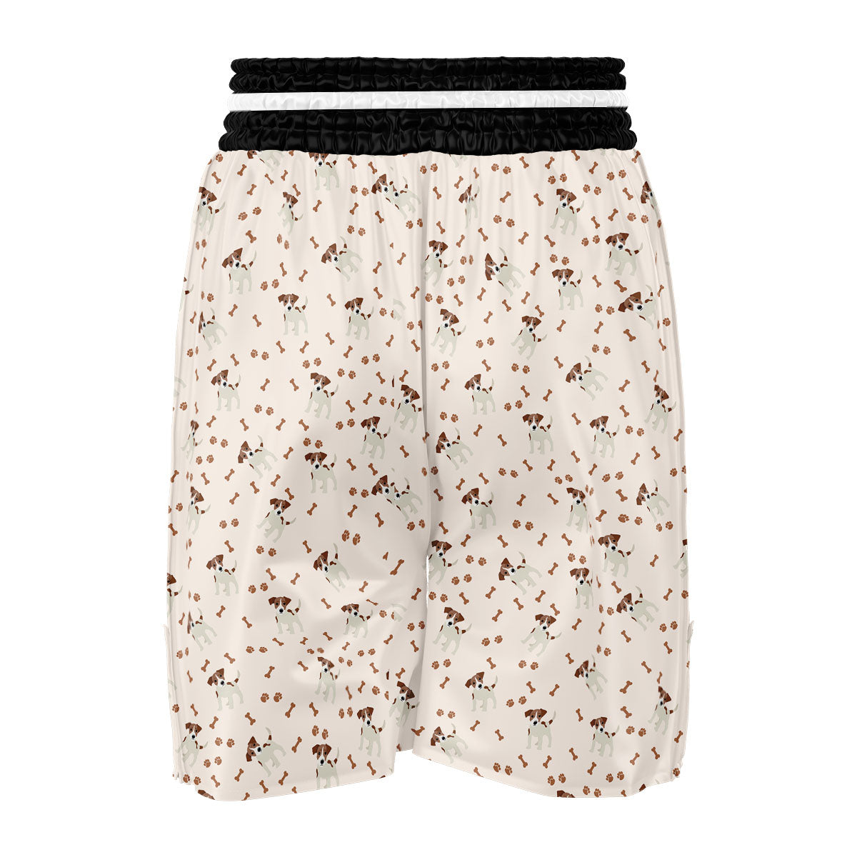 Bone And Jack Russell Terrier Print Pattern Boxing Shorts-grizzshop