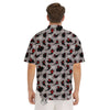 Boo Ghost Print Pattern Men's Short Sleeve Shirts-grizzshop