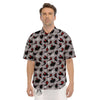 Boo Ghost Print Pattern Men's Short Sleeve Shirts-grizzshop