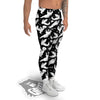 Boo Scary Ghost Print Pattern Men's Leggings-grizzshop