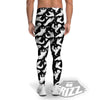 Boo Scary Ghost Print Pattern Men's Leggings-grizzshop