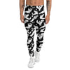 Boo Scary Ghost Print Pattern Men's Leggings-grizzshop