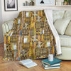 Book Lover Library Librarian Pattern Print Blanket-grizzshop