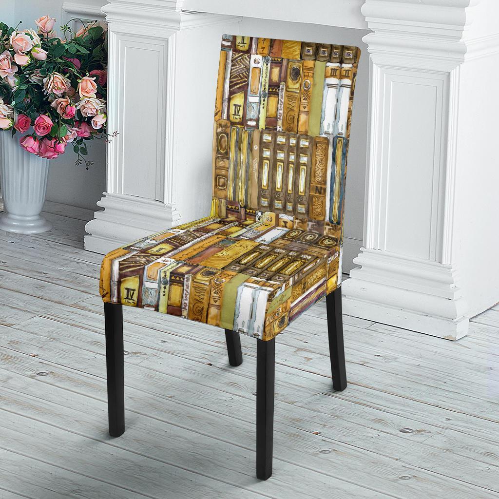 Book Lover Library Librarian Pattern Print Chair Cover-grizzshop