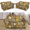 Book Lover Library Librarian Pattern Print Loveseat Cover-grizzshop