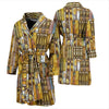 Book Lover Library Librarian Pattern Print Men Long Robe-grizzshop