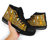 Book Lover Library Librarian Pattern Print Men Women's High Top Shoes-grizzshop