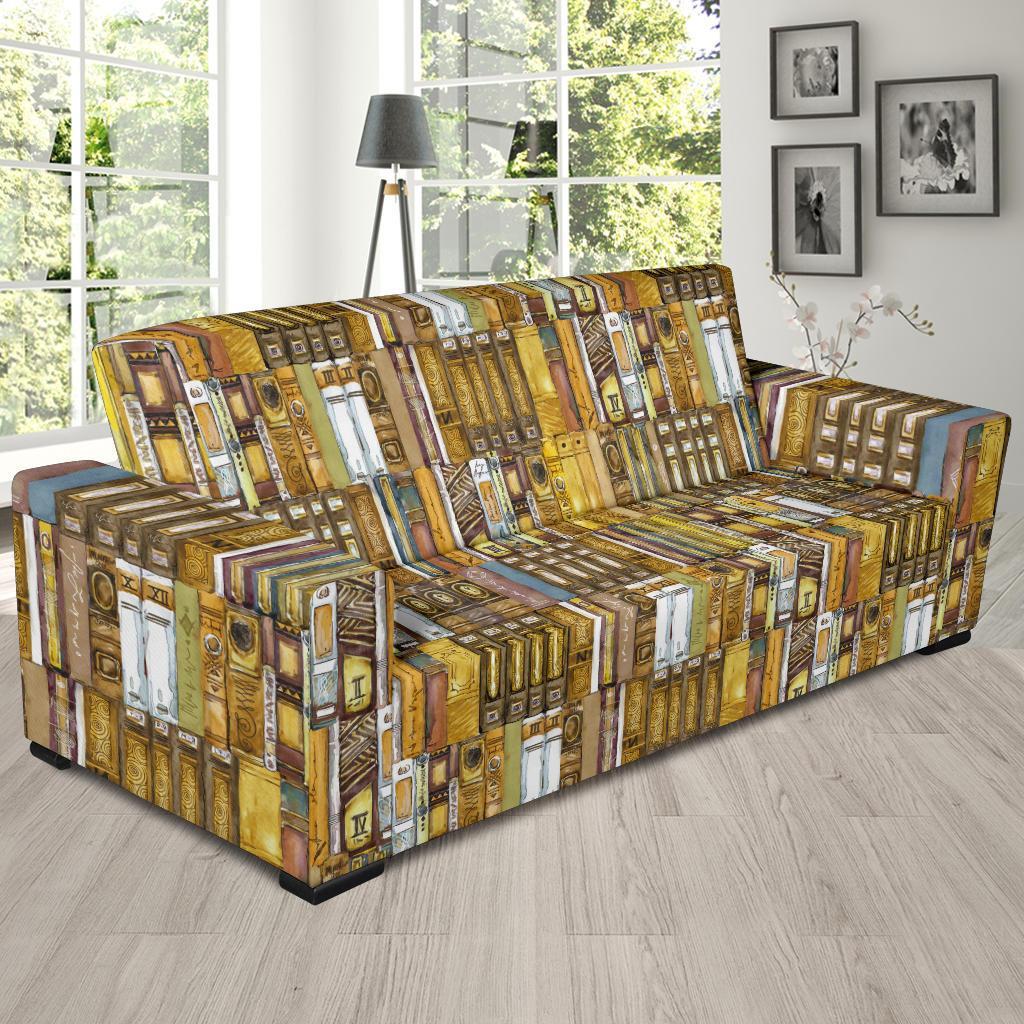 Book Lover Library Librarian Pattern Print Sofa Covers-grizzshop