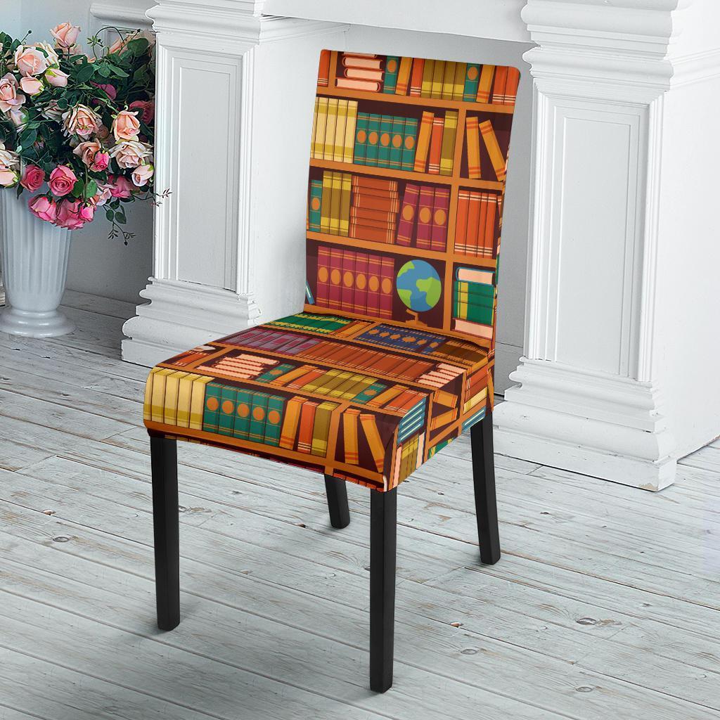 Book Lover Library Librarian Print Pattern Chair Cover-grizzshop