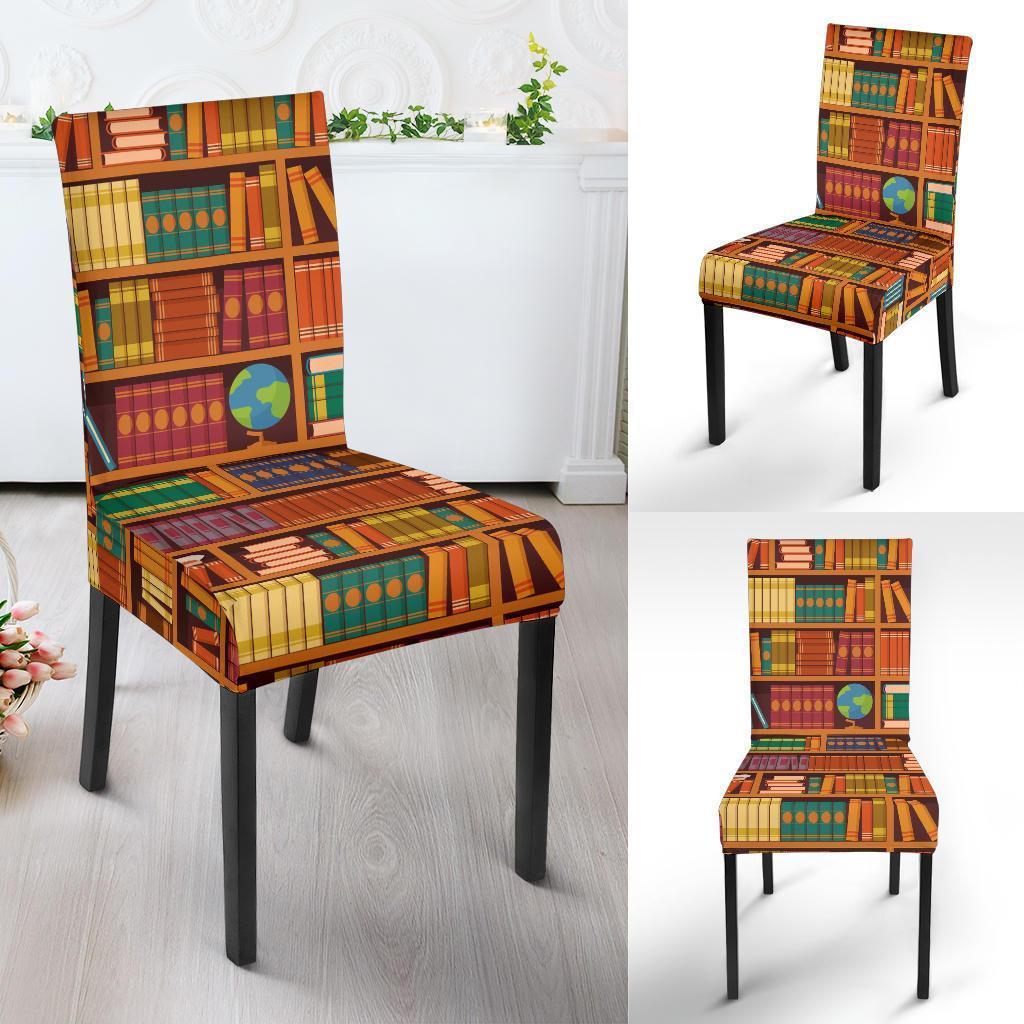 Book Lover Library Librarian Print Pattern Chair Cover-grizzshop