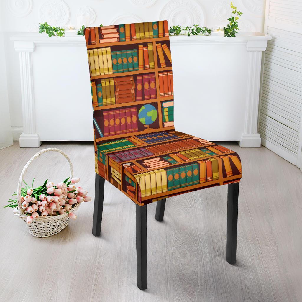 Book Lover Library Librarian Print Pattern Chair Cover-grizzshop