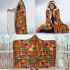 Book Lover Library Librarian Print Pattern Hooded Blanket-grizzshop