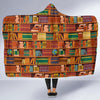 Book Lover Library Librarian Print Pattern Hooded Blanket-grizzshop