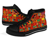 Book Lover Library Librarian Print Pattern Men Women's High Top Shoes-grizzshop