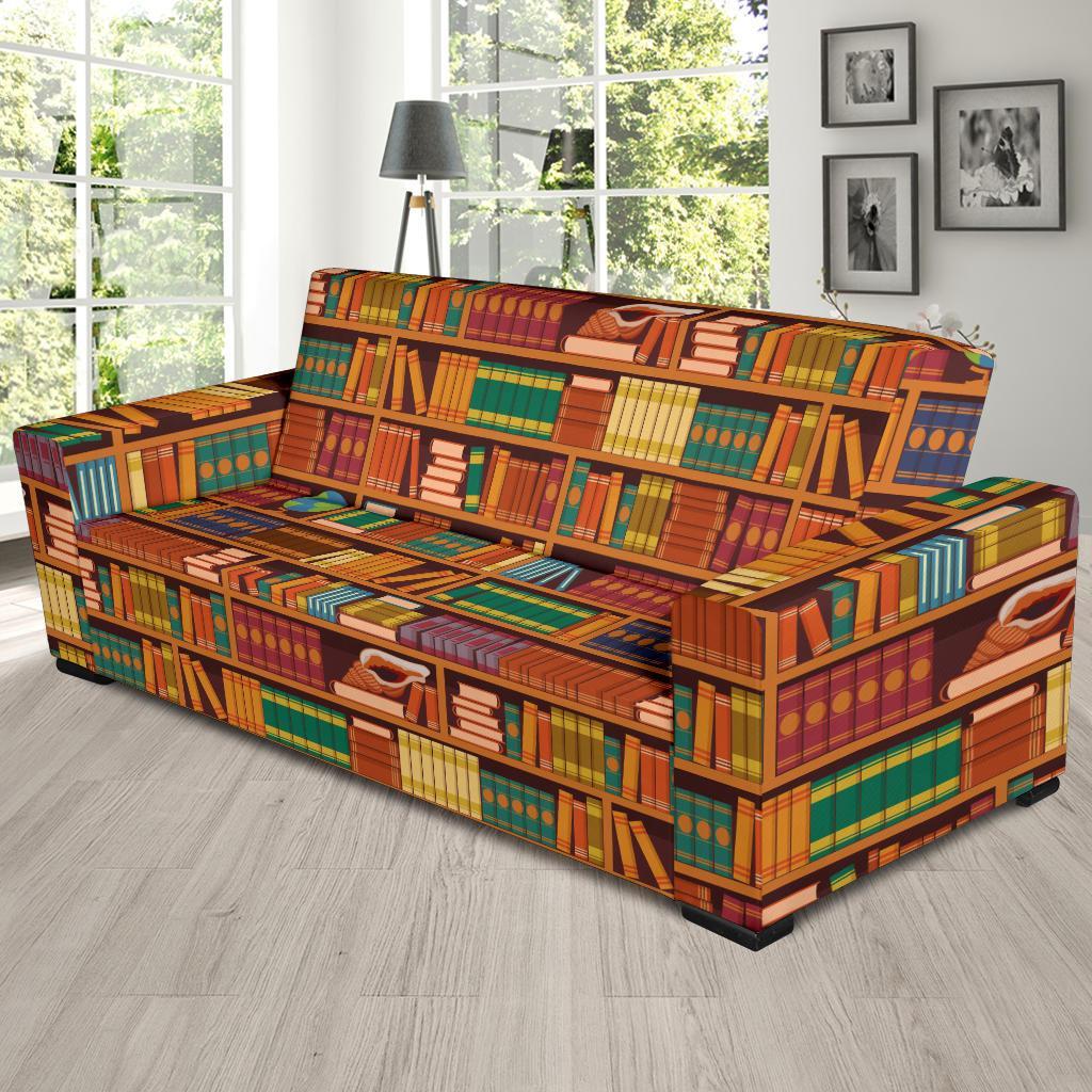 Book Lover Library Librarian Print Pattern Sofa Covers-grizzshop