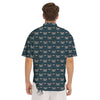 Boombox And Cassette Tape Print Pattern Men's Short Sleeve Shirts-grizzshop