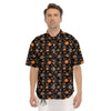 Boomerang Dot Aboriginal Print Men's Short Sleeve Shirts-grizzshop